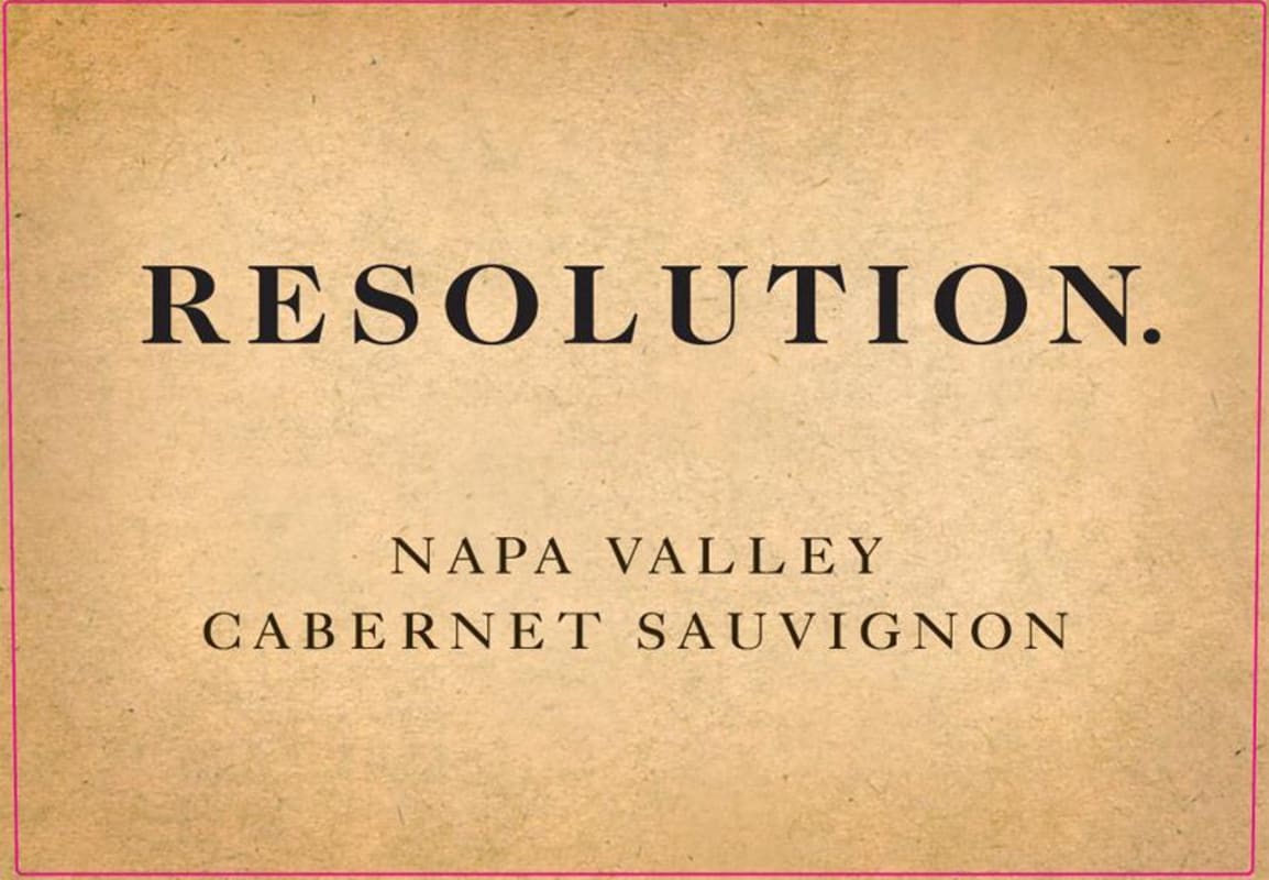 Branham Estate Wines Resolution Cabernet Sauvignon 2015 Front Label