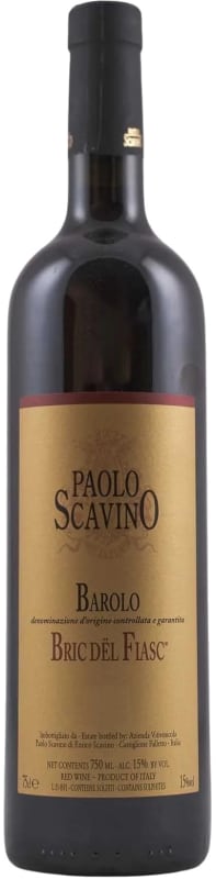 Paolo Scavino Barolo Bric del Fiasc 2019 Front Bottle Shot