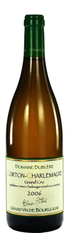 Domaine Dublere Corton-Charlemagne Grand Cru 2006 Front Bottle Shot