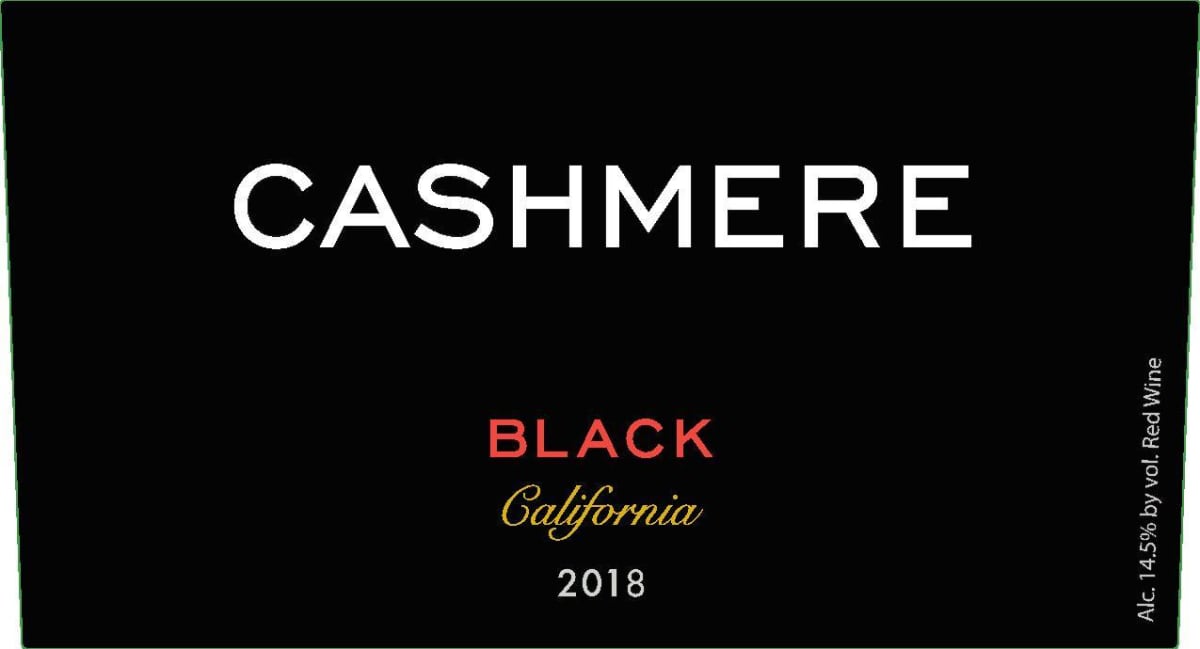 Cashmere Black 2018 Front Label