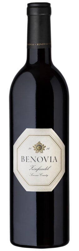 Benovia Sonoma County Zinfandel 2016 Front Bottle Shot