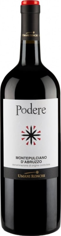 Umani Ronchi Podere Montepulciano d'Abruzzo 2017 Front Bottle Shot