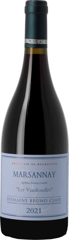 Bruno Clair Marsannay Les Vaudenelles 2021 Front Bottle Shot