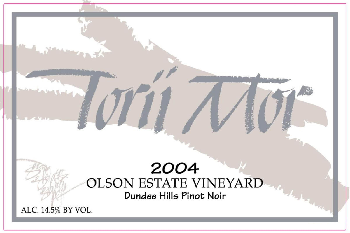 Torii Mor Olsen Vineyard Pinot Noir 2004 Front Label