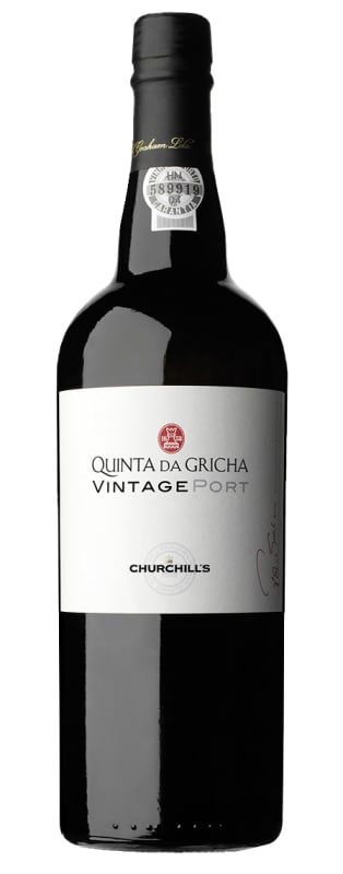 Churchill's Quinta da Gricha Vintage Port 2018 Front Bottle Shot