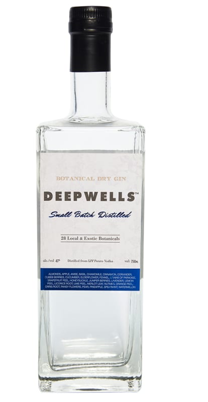 Deepwells Botanical Dry Gin Front Bottle Shot