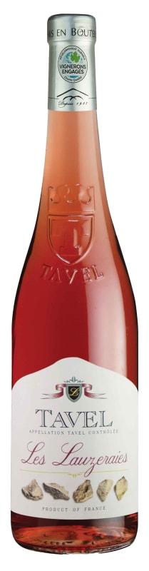 Les Lauzeraies Tavel Rose 2021 Front Bottle Shot