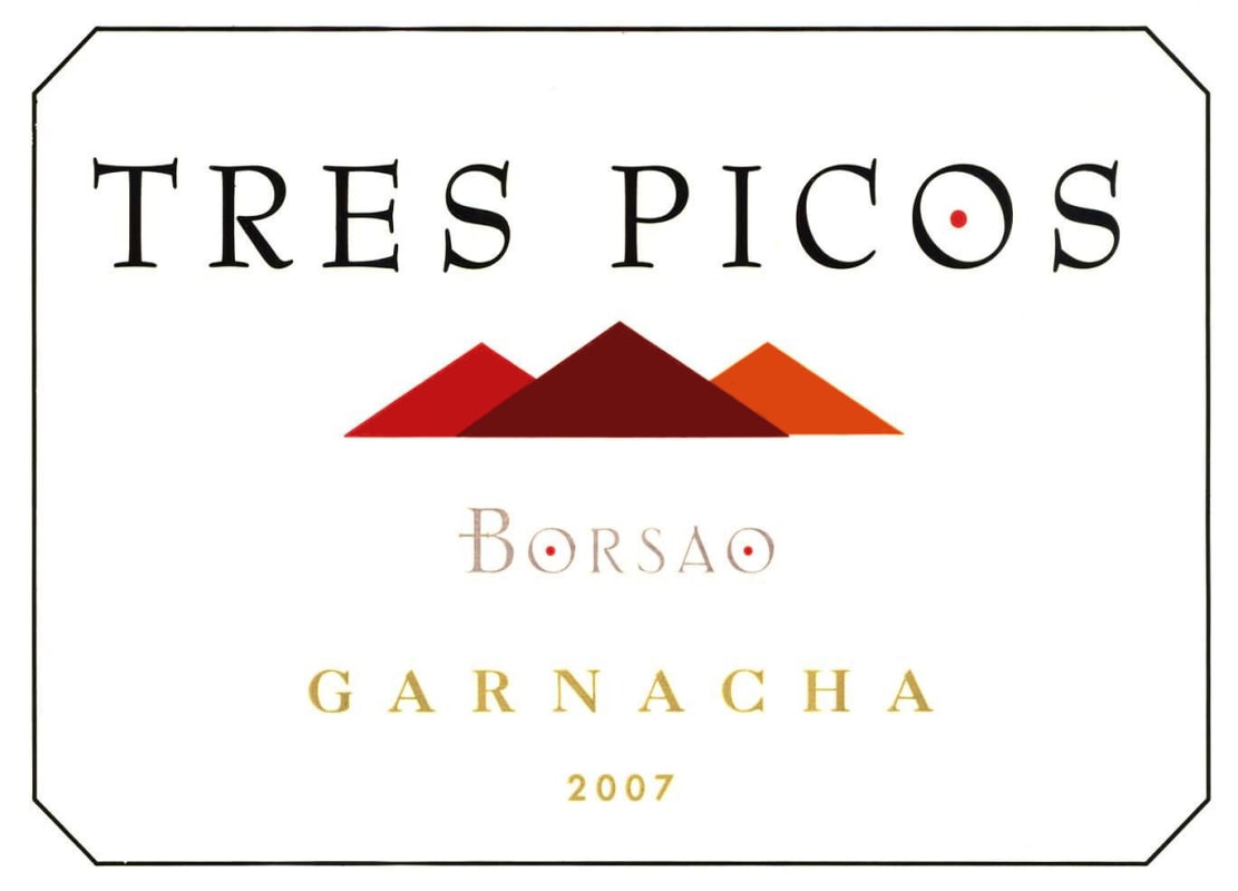 Borsao Tres Picos Garnacha 2007 Front Label
