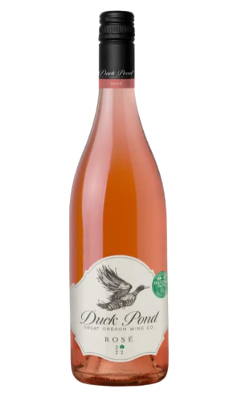 Duck Pond Willamette Valley Rose 2022 Front Bottle Shot