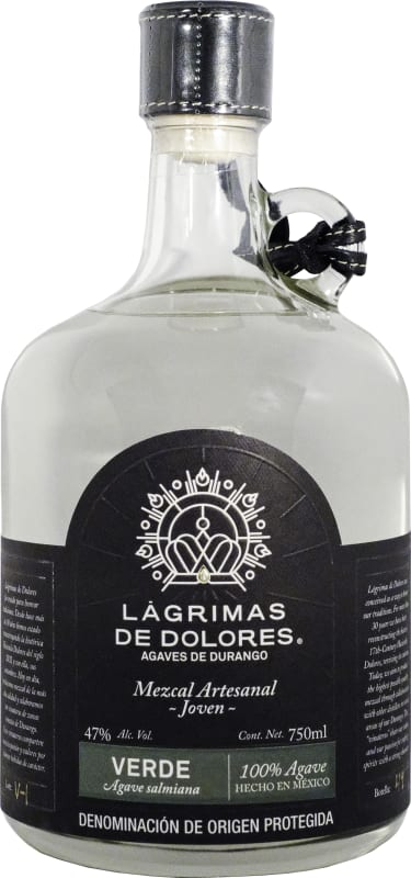 Lagrimas de Dolores Verde Mezcal Front Bottle Shot