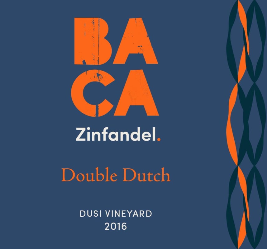 BACA Double Dutch Zinfandel 2016 Front Label