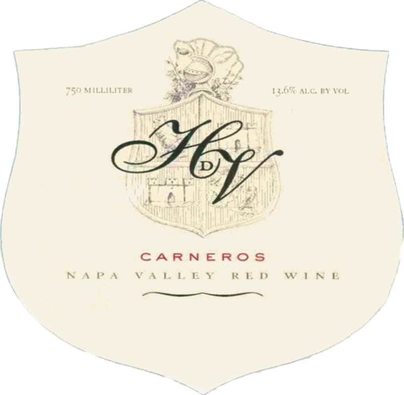 Hyde de Villaine HdV Red 2001 Front Label
