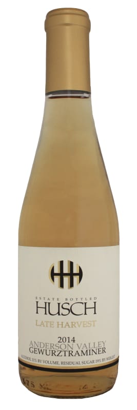 Husch Late Harvest Gewurztraminer (375ML half-bottle) 2014 Front Bottle Shot