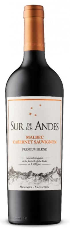 Sur de los Andes Malbec-Cabernet Sauvignon Premium Blend 2012 Front Bottle Shot