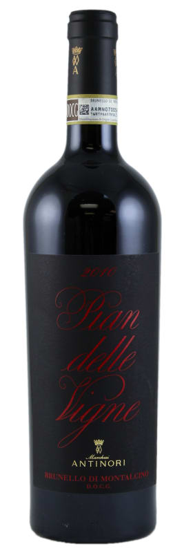 Marchesi Antinori Pian Delle Vigne Brunello di Montalcino 2010 Front Bottle Shot