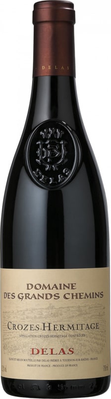 Delas Crozes-Hermitage Domaine des Grands Chemins 2020 Front Bottle Shot
