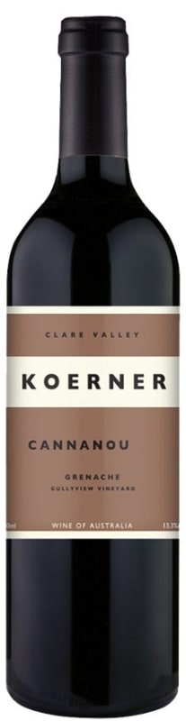 Koerner Cannonau Grenache 2020 Front Bottle Shot