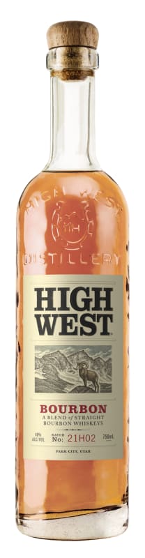 High West Distillery Bourbon Whiskey Front Bottle Shot