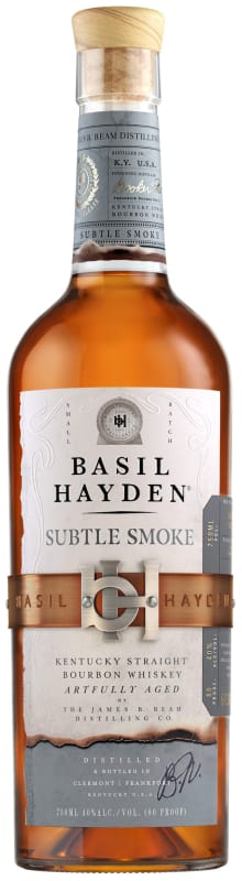 Basil Hayden Subtle Smoke Kentucky Straight Bourbon Whiskey Front Bottle Shot