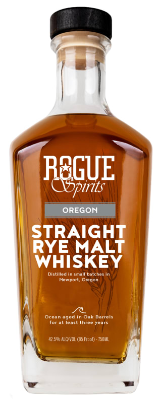 Rogue Oregon Rye Malt Whiskey Front Bottle Shot