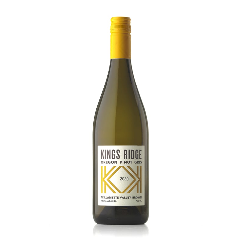 Kings Ridge Pinot Gris 2020 Front Bottle Shot