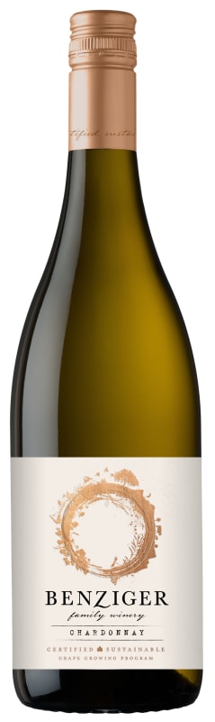 Benziger California Chardonnay 2022 Front Bottle Shot