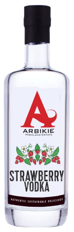 Arbikie Strawberry Vodka Front Bottle Shot