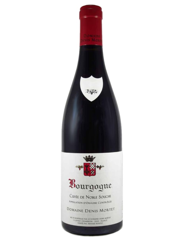 Denis Mortet Bourgogne Cuvee de Noble Souche Rouge 2021 Front Bottle Shot
