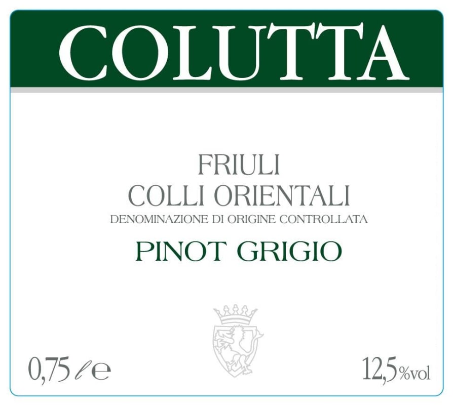 Azienda Agricola Giorgio Calutta Friuli Colli Orientali Pinot Grigio 2016 Front Label