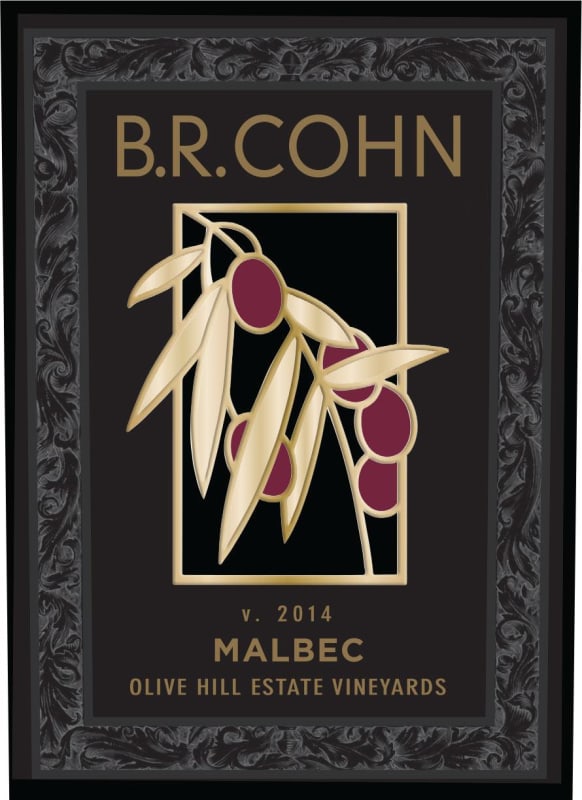 B.R. Cohn Olive Hill Estate Vineyard Malbec 2014 Front Label