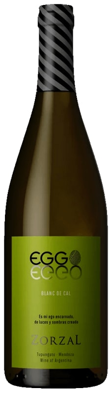 Zorzal Eggo Blanc de Cal Sauvignon Blanc 2019 Front Bottle Shot
