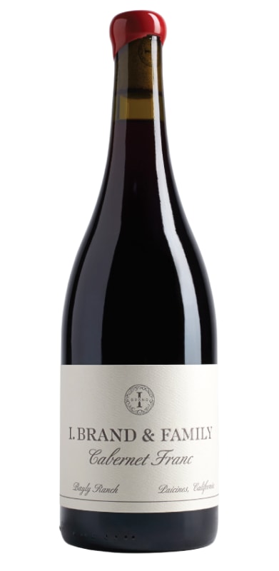 I. Brand & Family Wines Bayly Ranch Cabernet Franc 2020 Front Bottle Shot
