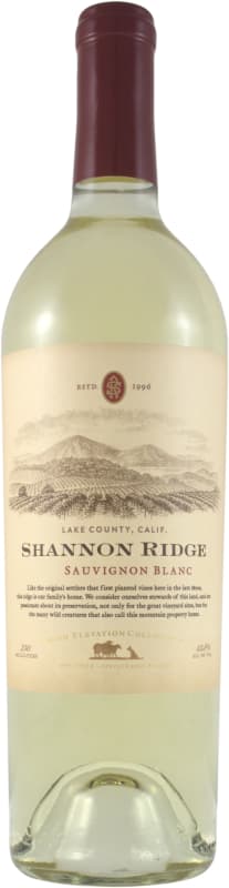 Shannon Ridge High Elevation Sauvignon Blanc 2018 Front Bottle Shot