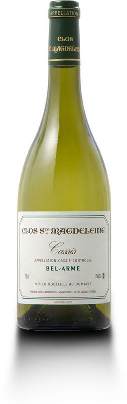 Clos Sainte Magdeleine Cassis Blanc Bel-Arme 2016 Front Bottle Shot