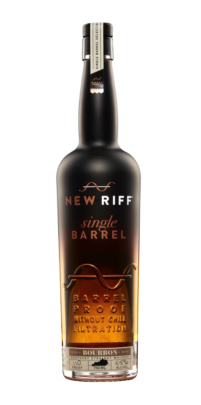 New Riff Single Barrel Bourbon Front Bottle Shot