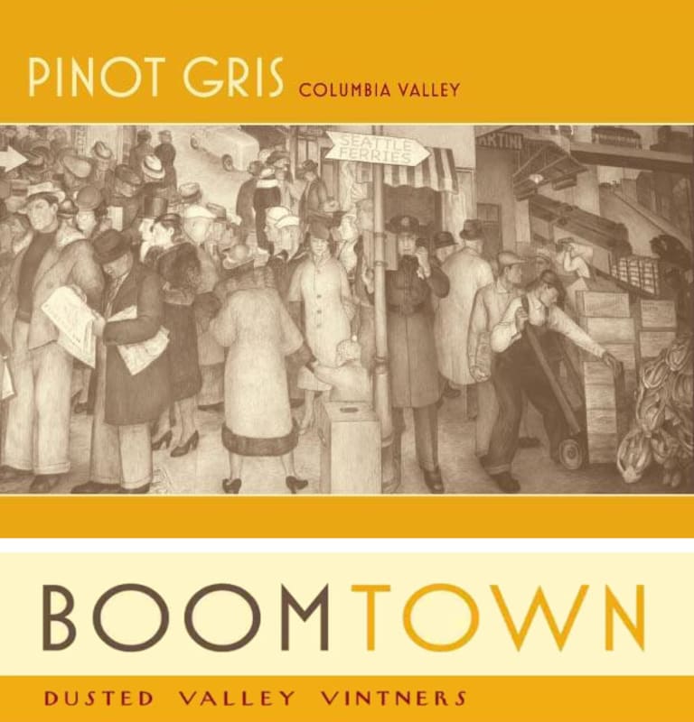 Boomtown by Dusted Valley Pinot Gris 2009 Front Label
