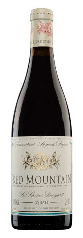 Hedges Family Estate Descendants Liegeois Dupont Syrah 2017 Front Bottle Shot