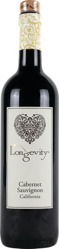 Longevity Wines Cabernet Sauvignon 2018 Front Bottle Shot