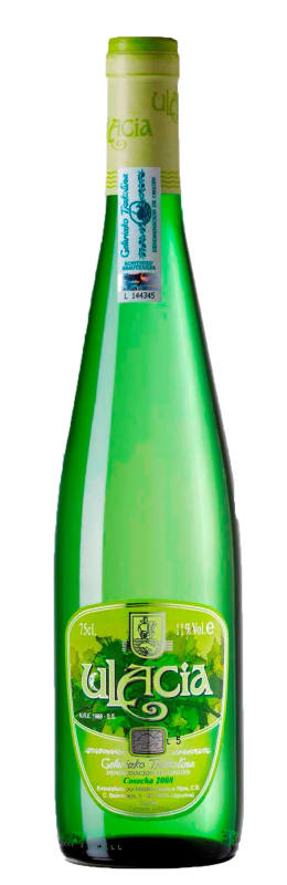 Nicolas Ulacia e Hijos Ulacia Txakolina 2018 Front Bottle Shot