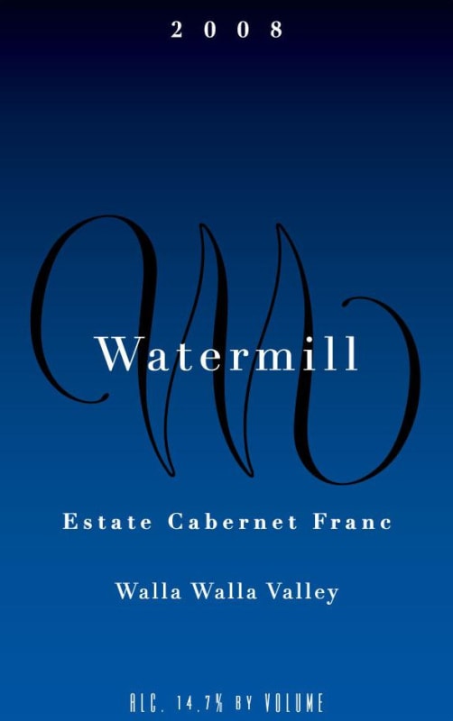 Watermill Estate Cabernet Franc 2008 Front Label