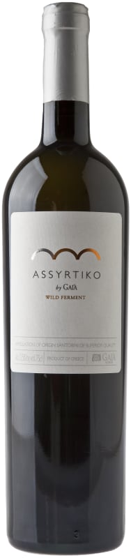 Gaia Santorini Wild Ferment Assyrtiko 2016 Front Bottle Shot
