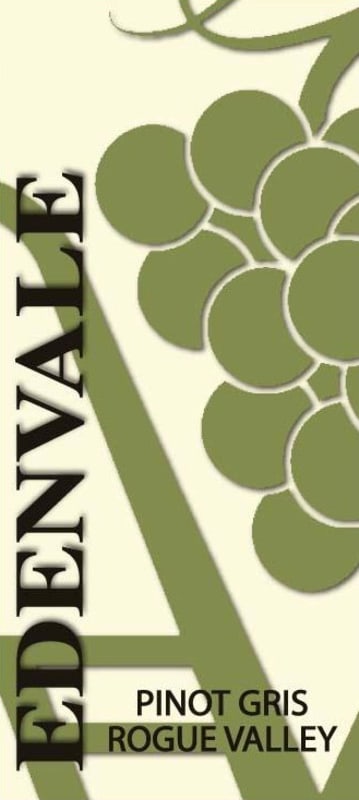 EdenVale Winery Pinot Gris 2012 Front Label