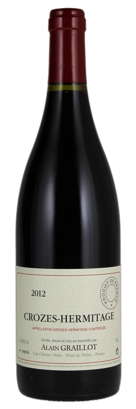 Alain Graillot Crozes-Hermitage Rouge 2012 Front Bottle Shot