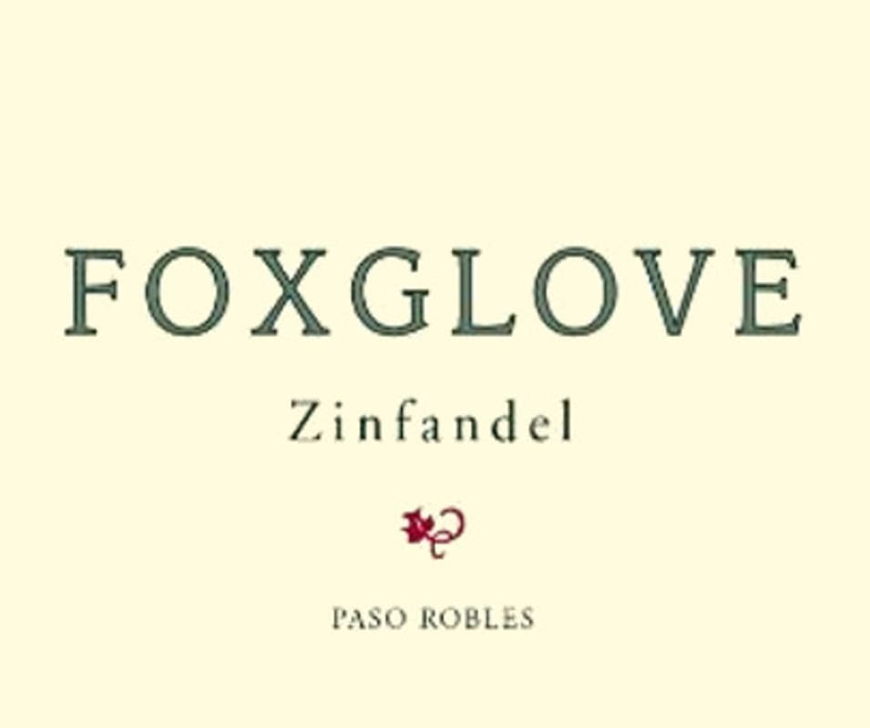Foxglove Zinfandel 2013 Front Label