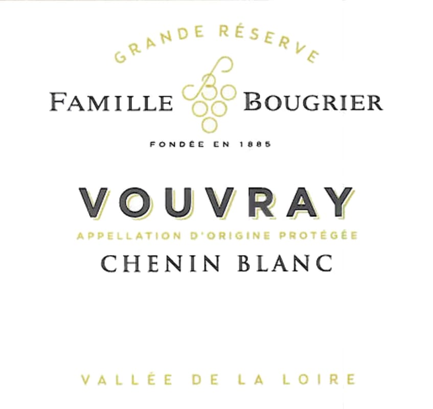 Famille Bougrier Loire Vouvray 2016 Front Label