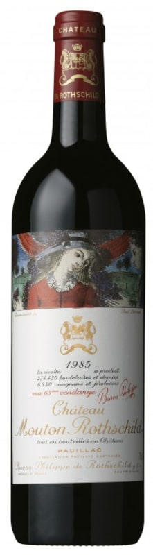 Chateau Mouton Rothschild (bin soiled label) 1985 Front Bottle Shot