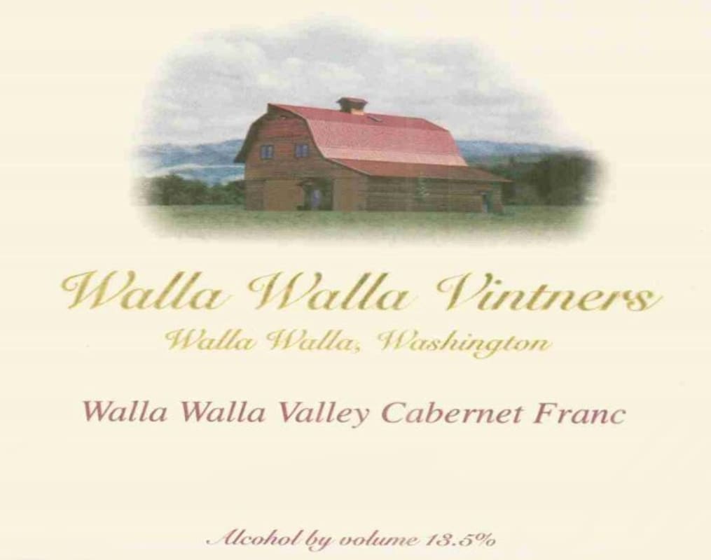 Walla Walla Vintners Cabernet Franc 2004 Front Label