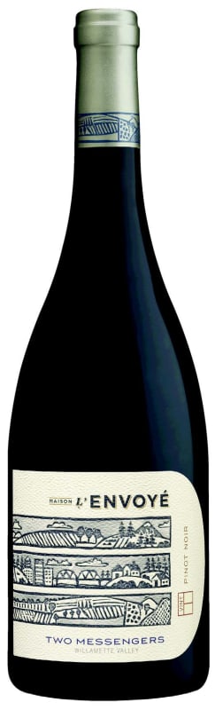 Maison L'Envoye Two Messengers Pinot Noir 2022 Front Bottle Shot