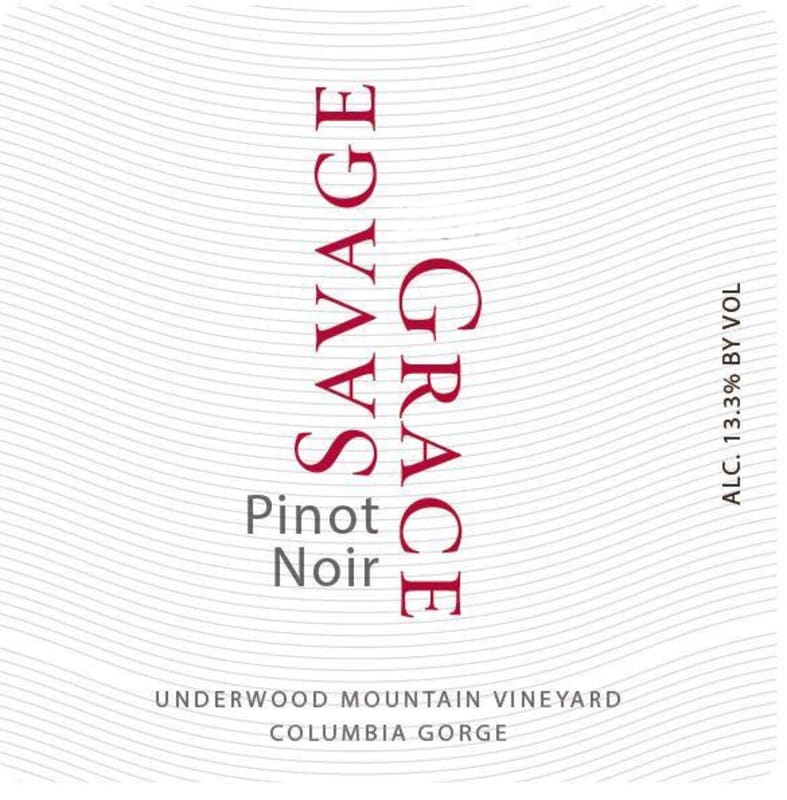 Savage Grace Wines Underwood Mountain Vineyard Pinot Noir 2014 Front Label