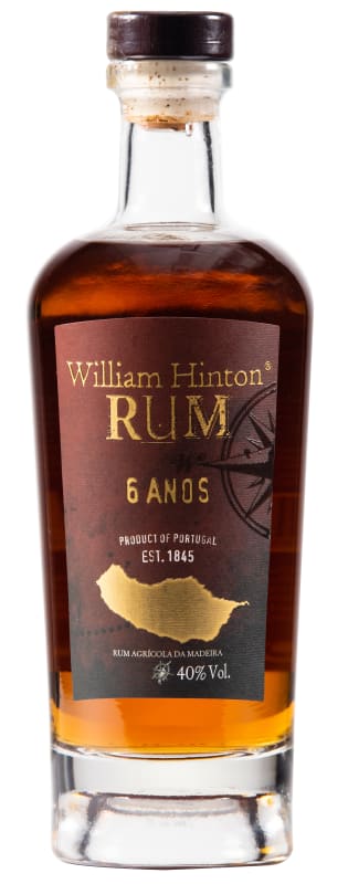 William Hinton 6 Year Agricola da Madeira Rum Front Bottle Shot